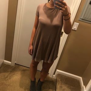 Tan T-shirt dress from Forever 21 Size Small